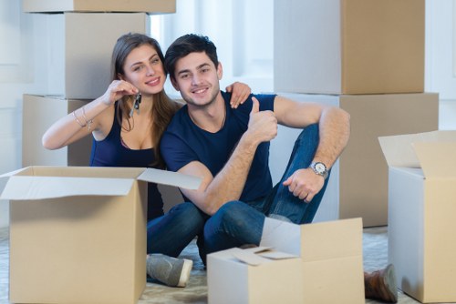 Moving team preparing a home move in Kingston Upon Thames