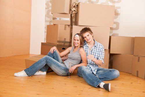 Removal van loading for a move in Kingston Upon Thames