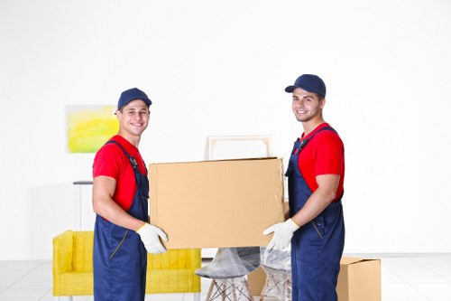 Commercial moving team planning a business relocation in Kingston upon Thames