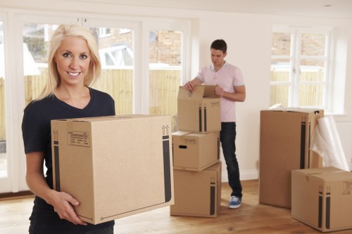 A family preparing for a flat move in Kingston Upon Thames