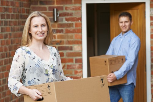 Loading office furniture for a Kingston upon Thames business move
