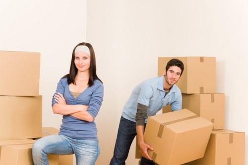 Packing and loading a van for a Kingston move