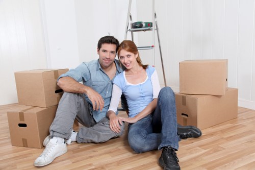 Unpacking boxes and setting up a new home in Kingston Upon Thames