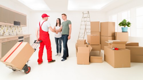Furniture removal team planning a move in Kingston Upon Thames