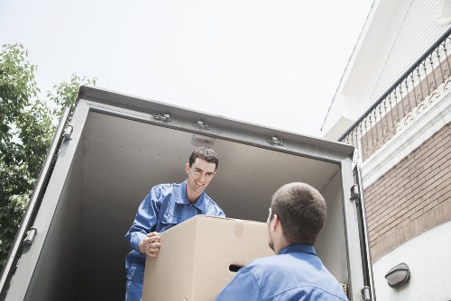 Boxes and furniture prepared for house removals in Kingston