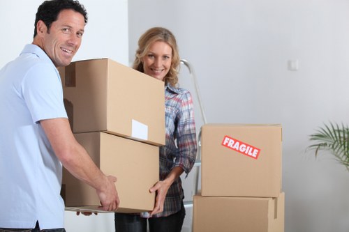 Preparing desks and equipment for an office relocation