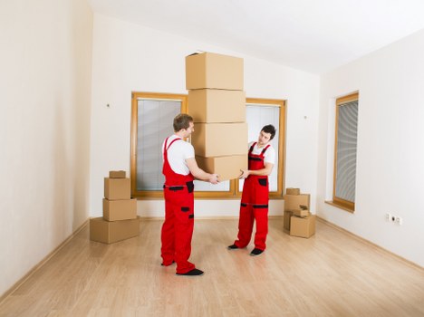 Careful loading and property protection during a move
