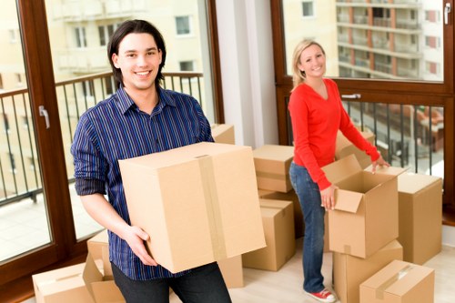 Office furniture and equipment prepared for a commercial move in Kingston upon Thames